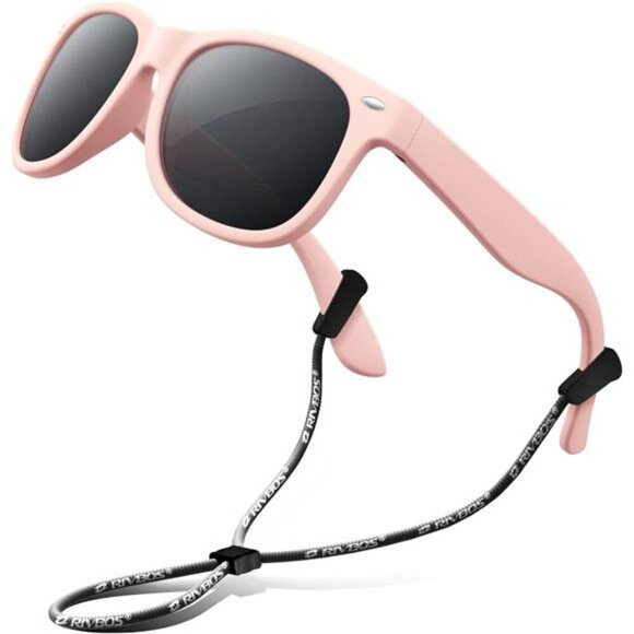 Kids Polarized Sunglasses UV Protection Flexible Rubber Strap Boys Girls Shade - Picture 1 of 7